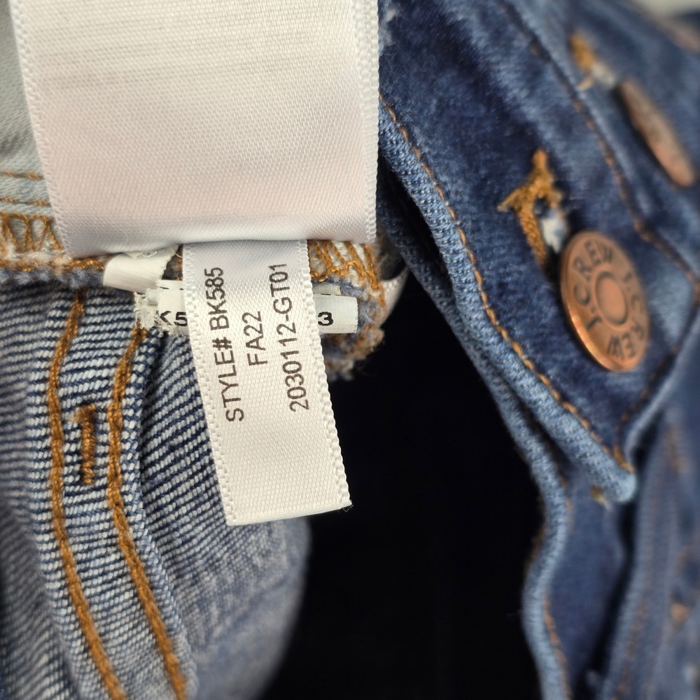 J.Crew 10" High-Rise Skinny Jeans Womens 28 Dark Wash Button Fly BK585 FA22 - Picture 12 of 14